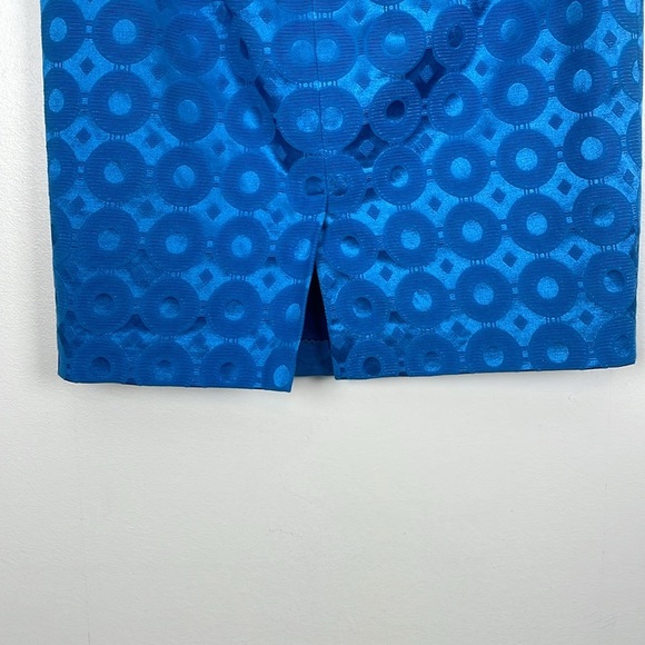 Maeve Womens 2 Pencil Skirt Zip Button Back Closure Circle Design Lined Skirt - Picture 6 of 10